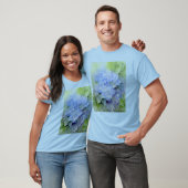 Blauer Hydrangea, Hydrangea, Blumen, Watercolor T-Shirt (Unisex)