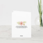 Blauer Hydrangea Karte (Rückseite)