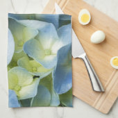 Blauer Hydrangea Küchentuch (Viertel Falte)