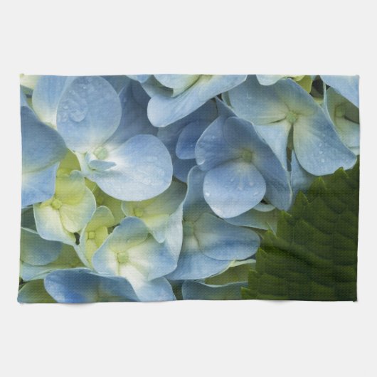 Blauer Hydrangea Küchentuch (Horizontal)