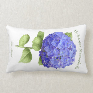 Blauer Hydrangea Lendenkissen