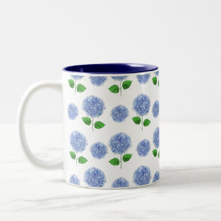 Blauer Hydrangea-Tasse Zweifarbige Tasse