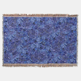 Blauer Hydrangea-Wurf Decke
