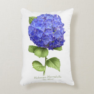Blauer Hydrangea Zierkissen