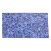 Blauer Hydrangeakissenbezug Kissenbezug (Rückseite)
