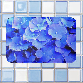 Blauer Hydrangeas-Bathmat Badematte