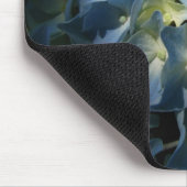 Blauer Hydrangee Blume Floral Blume Foto Mousepad (Ecke)