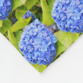 Blauer Hydrangeus Fleecedecke (Ecke)