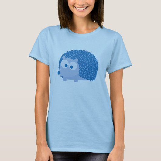Blauer Igel T-Shirt (Vorderseite)