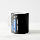 Blauer ihr Kampf ist mein Kampf gegen Diabetes Bew Kaffeetasse (Vorderseite Links)