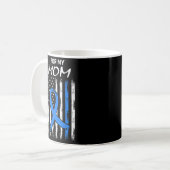 Blauer ihr Kampf ist mein Kampf gegen Diabetes Bew Kaffeetasse (Vorderseite Links)