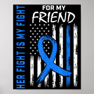 Blauer ihr Kampf ist mein Kampf gegen Diabetes Bew Poster