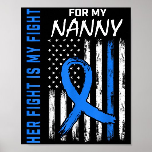 Blauer ihr Kampf ist mein Kampf gegen Diabetes Bew Poster (Vorne)