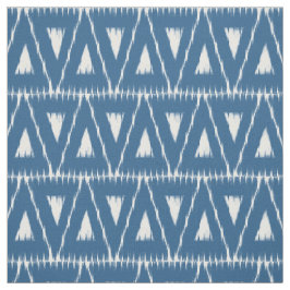 Blauer Ikat-Dreiecke-Stoff Stoff