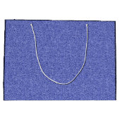 Blauer Imitat-Glitter des kundenspezifischen Große Geschenktüte (Rückseite)