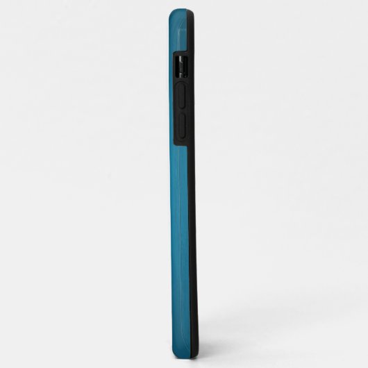 Blauer Imitat Holz Case-Mate iPhone Hülle (Hinten/Links)