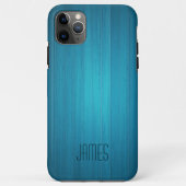 Blauer Imitat Holz Case-Mate iPhone Hülle (Rückseite)