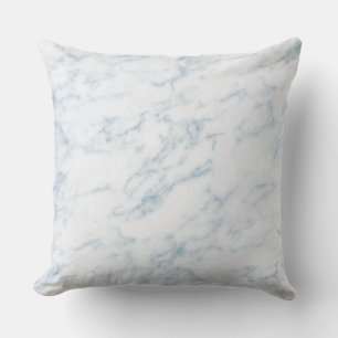 Blauer Imitat Kissen