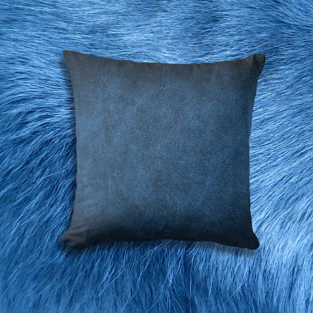 Blauer Imitat Leather Kissen (Von Creator hochgeladen)