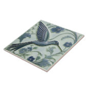 Blauer Imitat Relief Art Nouveau Hummingbird R Fliese (Seite)