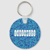 Blauer Impressionismus - Vorlage Schlüsselanhänger (Vorderseite)