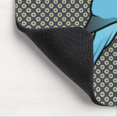 Blauer Inder Ringneck Mousepad (Ecke)