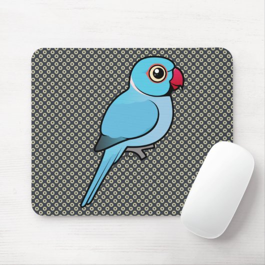 Blauer Inder Ringneck Mousepad (Mit Mouse)