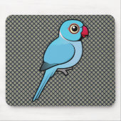 Blauer Inder Ringneck Mousepad (Vorne)