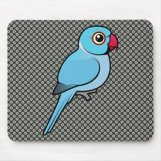 Blauer Inder Ringneck Mousepad (Vorne)