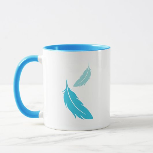 Blauer Inder Ringneck Papagei Tasse (Links)