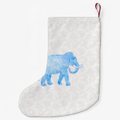 Blauer indischer Muster-Elefant Kleiner Weihnachtsstrumpf (Rückseite)