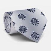 Blauer individualisierbarer keltischer Knoten Orig Krawatte (Gerollt)