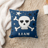 Blauer, individuell anpassbarer Niedlicher Crossbo Kissen (Decke)