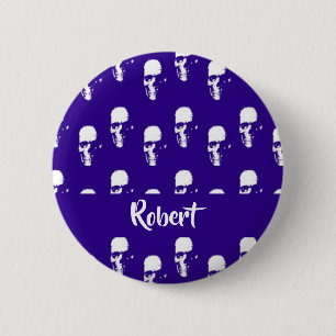 Blauer Individuelle Name Button