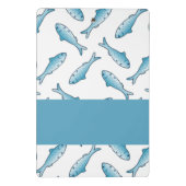 Blauer individuelle Name Mini Klemmbrett (Rückseite)