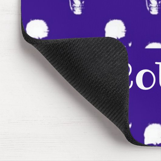 Blauer Individuelle Name Mousepad (Ecke)