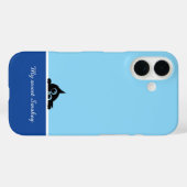 Blauer iPhone-Schutz mit süßem Kitzendesign Case-Mate iPhone Hülle (Rückseite (Horizontal))