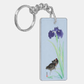 Blauer Iren und Mauren von Ohara Koson Schlüsselanhänger (Vorderseite links)