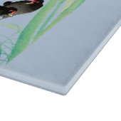 Blauer Iren und Mauren von Ohara Koson Schneidebrett (Ecke)