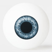 Blauer Iris-Auge witziger Scherzwitscher-Neuheit Tischtennisball (Vorderseite)