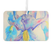 Blauer Iris Blume Car Air Freshener Autolufterfrischer (Rückseite)