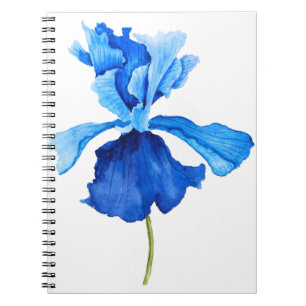 Blauer Iris Notizblock