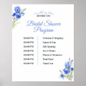 Blauer Iris-Something-Blue-Brautjungfernparty-Prog Poster (Vorne)