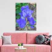 Blauer Irisdruck Blume Leinwanddruck (Insitu (Wohnzimmer))