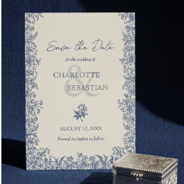 Blauer Jahrgang Save The Date