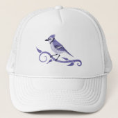 Blauer Jay-Fernlastfahrer-Hut Truckerkappe (Vorderseite)