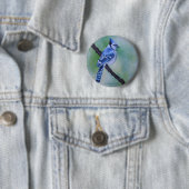 Blauer Jay-Knopf Button (Beispiel)