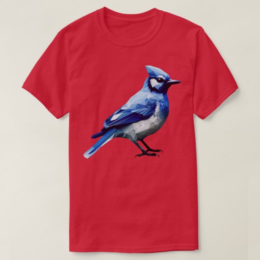 Blauer Jay-Vogel 2 T-Shirt (Design vorne)