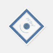 Blauer Jean mit Stichen und Knopfjunge Dusche Serviette (Ecke)