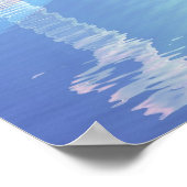 Blauer Jesus Poster (Ecke)